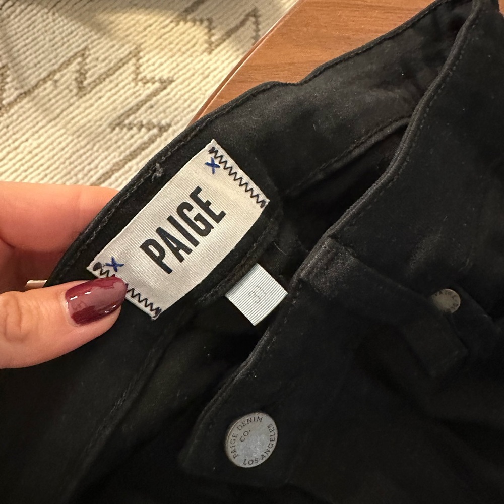 PAIGE Verdugo Ultra Skinny Black Jeans